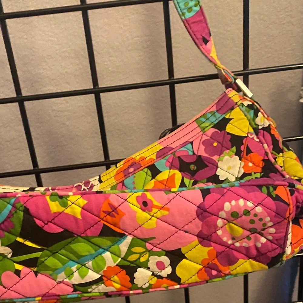 Vera Bradley Pink and Yellow Floral Crossbody Bag